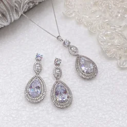 Ivory & Co Silver Prom Jewellery | Prom Jewellery Sets*Ivory and Co Cotton Club Statement Bridal Jewellery Set