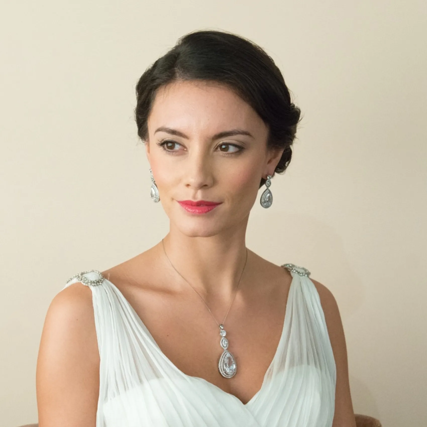 Ivory & Co Silver Prom Jewellery | Prom Earrings*Ivory and Co Cotton Club Crystal Drop Wedding Earrings