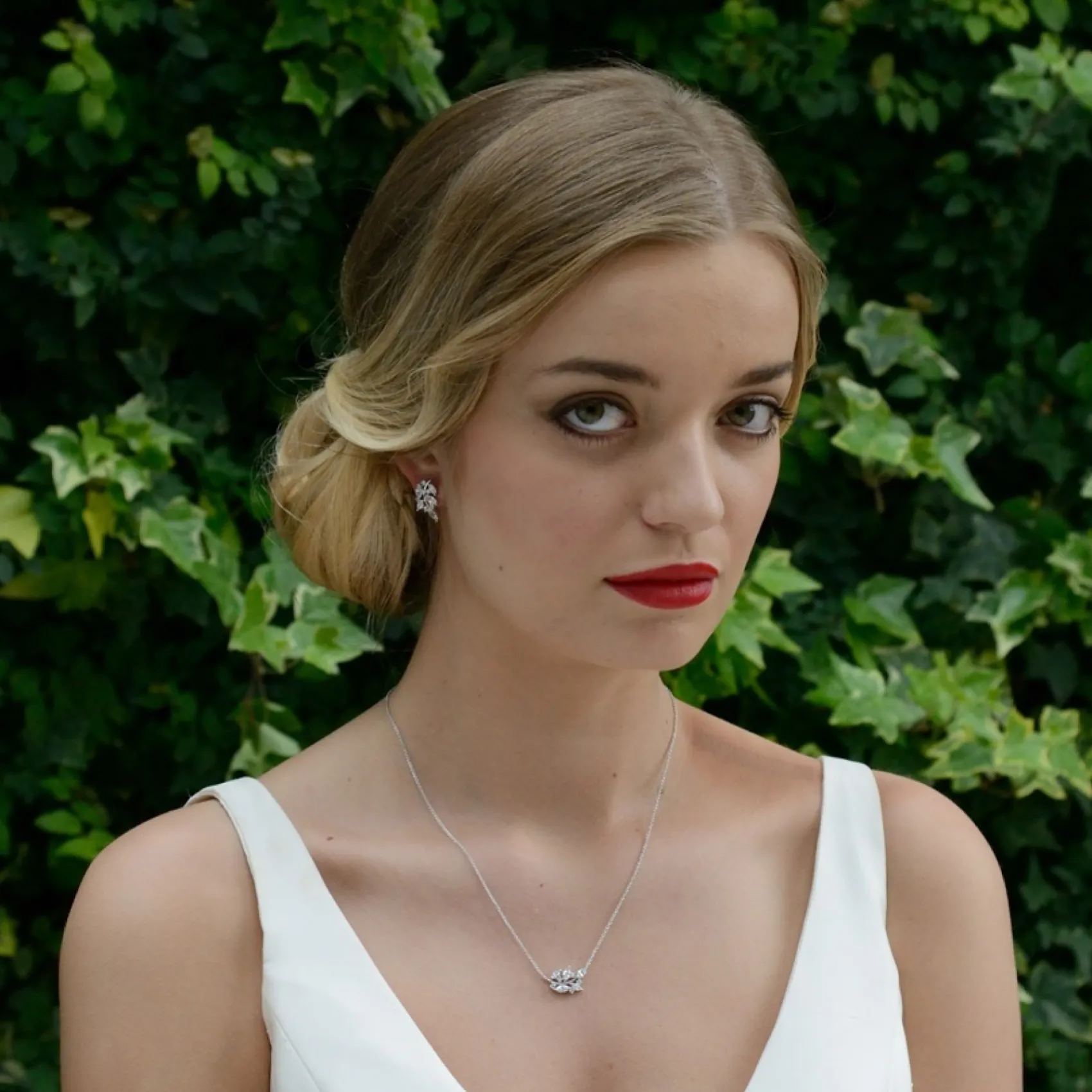 Ivory & Co Silver Prom Jewellery | Prom Earrings*Ivory and Co Cypress Vine of Leaves Earrings