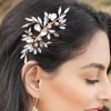 Ivory & Co Prom Hair Clips & Combs | Crystal Hair Accessories*Ivory and Co Diamond Frost Gold Crystal Hair Comb