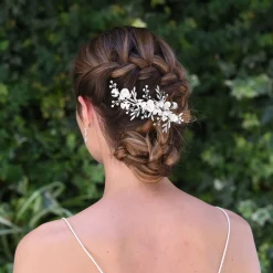 Ivory & Co Crystal Hair Accessories | Silver Hair Accessories*Ivory and Co Forget Me Not Opal Crystal Hair Clip