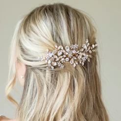 Ivory & Co Prom Hair Clips & Combs | Vintage Headpieces*Ivory and Co Gold Crystal Encrusted Sparkling Hair Comb