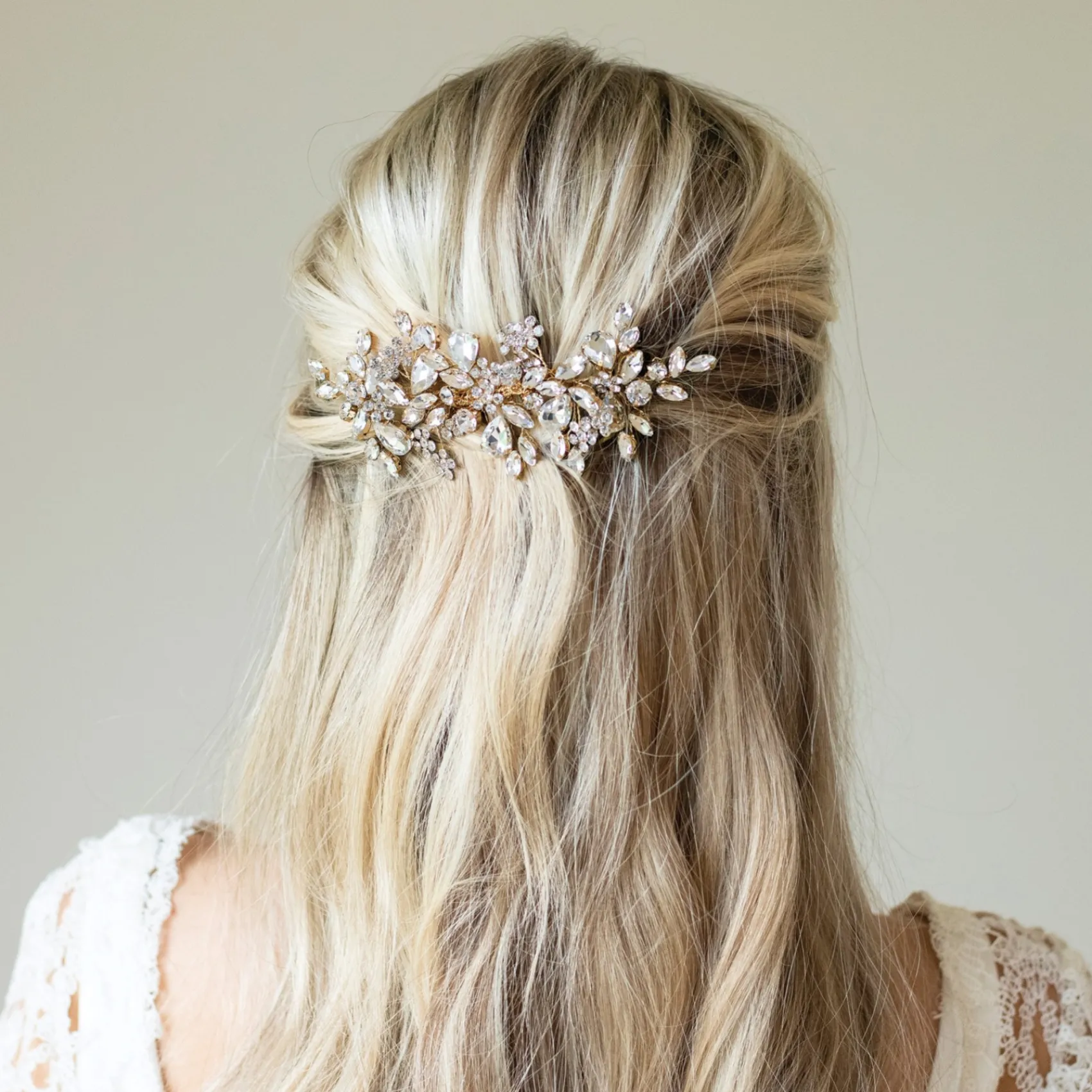 Ivory & Co Prom Hair Clips & Combs | Vintage Headpieces*Ivory and Co Gold Crystal Encrusted Sparkling Hair Comb