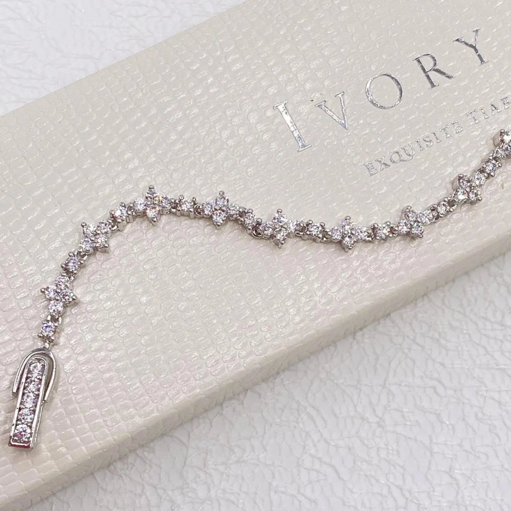 Ivory & Co Silver Prom Jewellery | Prom Bracelets*Ivory and Co Kensington Cubic Zirconia Wedding Bracelet