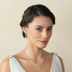 Ivory & Co Bride Gifts | Vintage Jewellery*Ivory and Co Kensington Cubic Zirconia Wedding Necklace