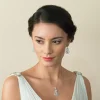 Ivory & Co Silver Prom Jewellery | Prom Earrings*Ivory and Co Lexington Crystal Drop Wedding Earrings