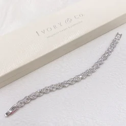 Ivory & Co Bride Gifts | Vintage Jewellery*Ivory and Co Lincoln Cubic Zirconia Wedding Bracelet