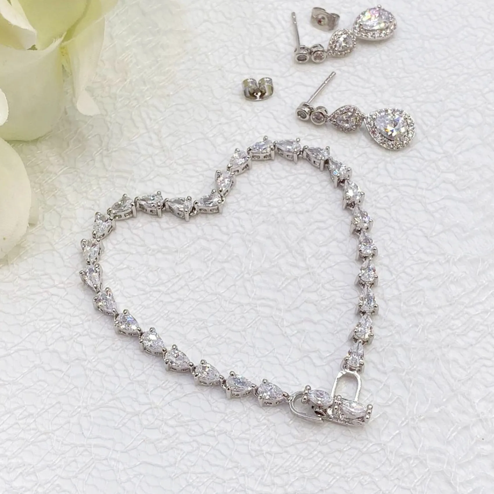 Ivory & Co Silver Prom Jewellery | Prom Bracelets*Ivory and Co Manhattan Cubic Zirconia Wedding Bracelet