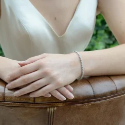 Ivory & Co Bridesmaid Gifts | Silver Wedding Jewellery*Ivory and Co Modena Crystal Embellished Wedding Bracelet