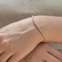 Ivory & Co Bridesmaid Gifts | Crystal Jewellery*Ivory and Co Modena Rose Gold Crystal Embellished Wedding Bracelet