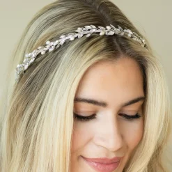 Ivory & Co Prom Headbands & Tiaras | Crystal Hair Accessories*Ivory and Co Moonshine Silver Pearl and Crystal Headband
