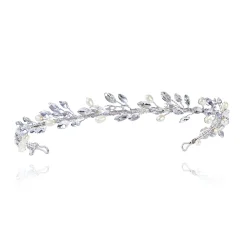 Ivory & Co Prom Headbands & Tiaras | Crystal Hair Accessories*Ivory and Co Moonshine Silver Pearl and Crystal Headband