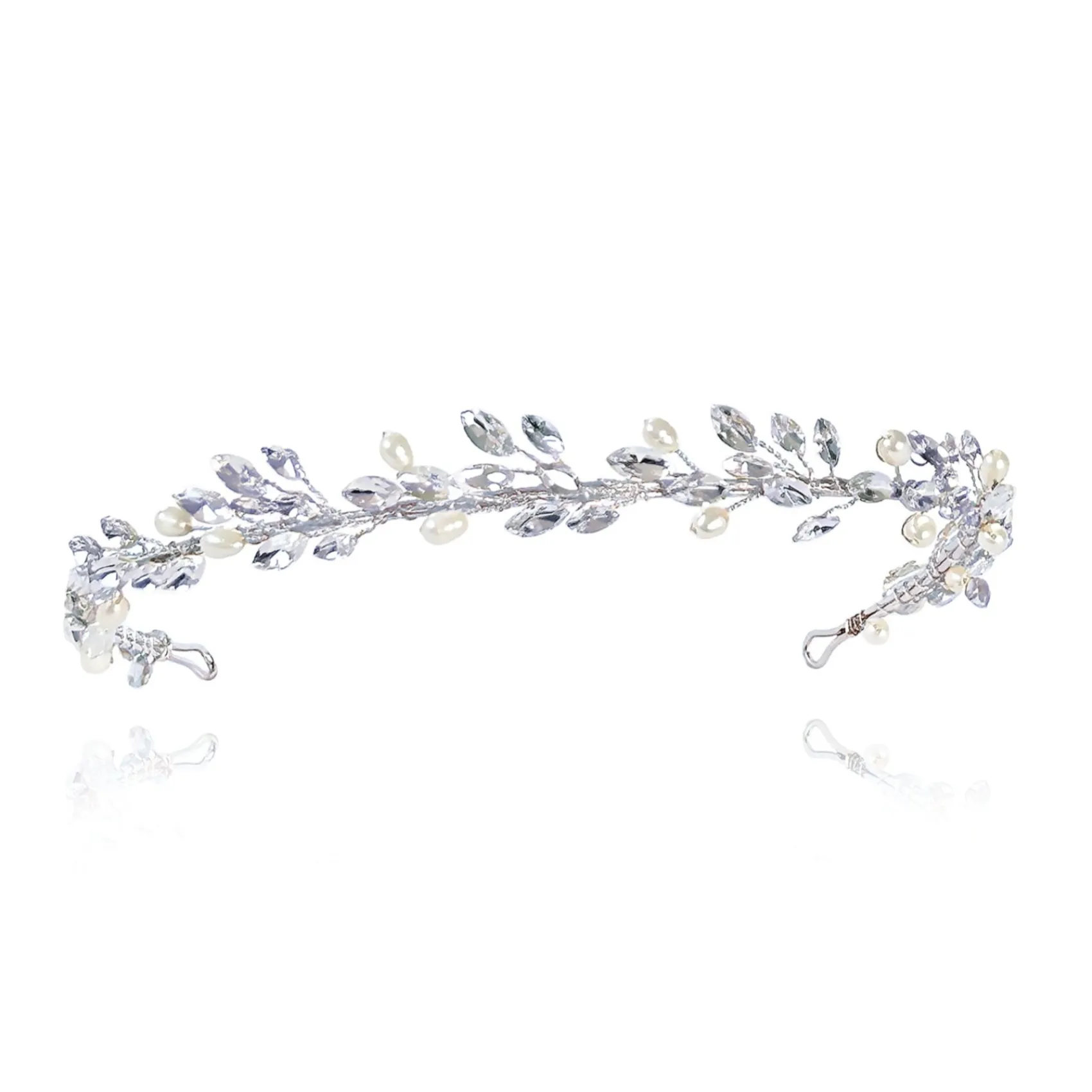 Ivory & Co Prom Headbands & Tiaras | Crystal Hair Accessories*Ivory and Co Moonshine Silver Pearl and Crystal Headband