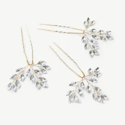 Ivory & Co Prom Hair Clips & Combs | Crystal Hair Accessories*Ivory and Co Moonspray Gold Crystal Spray Hair Pin Set