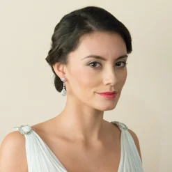 Ivory & Co Silver Prom Jewellery | Prom Earrings*Ivory and Co Moonstruck Crystal Wedding Earrings