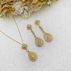 Ivory & Co Gold Prom Jewellery | Prom Jewellery Sets*Ivory and Co Moonstruck Gold Crystal Bridal Jewellery Set
