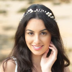 Ivory & Co Pearl Hair Accessories | Silver Hair Accessories*Ivory and Co Ocean Dream Silver Pearl Hair Vine
