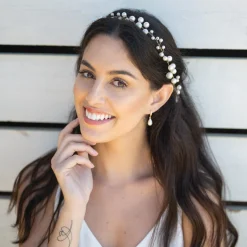 Ivory & Co Pearl Hair Accessories | Gold Hair Accessories*Ivory and Co Ocean Dream Gold Pearl Hair Vine