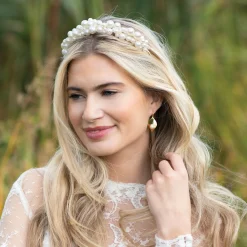 Ivory & Co Bride Gifts | Pearl Hair Accessories*Ivory and Co Odyssey Statement Pearl Cluster Bridal Headband Ivory/ Silver