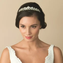 Ivory & Co Crystal Hair Accessories | Gold Hair Accessories*Ivory and Co Precious Gold Crystal Embellished Tiara