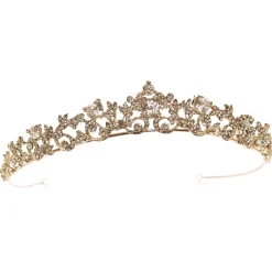 Ivory & Co Crystal Hair Accessories | Gold Hair Accessories*Ivory and Co Precious Gold Crystal Embellished Tiara