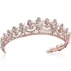 Ivory & Co Crystal Hair Accessories | Rose Gold Hair Accessories*Ivory and Co Princess Aria Rose Gold Crystal Embellished Tiara