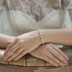 Ivory & Co Gold Prom Jewellery | Prom Bracelets*Ivory and Co Promise Cubic Zirconia Wedding Bracelet (Gold)
