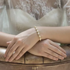 Ivory & Co Gold Prom Jewellery | Prom Bracelets*Ivory and Co Promise Cubic Zirconia Wedding Bracelet (Gold)