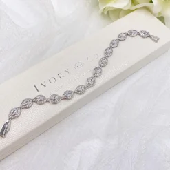Ivory & Co Silver Prom Jewellery | Prom Bracelets*Ivory and Co Promise Cubic Zirconia Wedding Bracelet