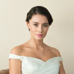 Ivory & Co Silver Prom Jewellery | Prom Necklaces*Ivory and Co Rapture Cubic Zirconia Pendant Necklace