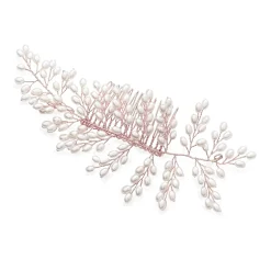 Ivory & Co Pearl Hair Accessories | Rose Gold Hair Accessories*Ivory and Co Rose Gold Seaspray Pearl Cluster Bridal Hair Comb