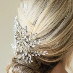 Ivory & Co Prom Hair Clips & Combs | Crystal Hair Accessories*Ivory and Co Serenade Silver Statement Crystal Spray Wedding Hair Clip