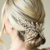 Ivory & Co Pearl Hair Accessories | Silver Hair Accessories*Ivory and Co Silver Seaspray Pearl Cluster Bridal Hair Comb