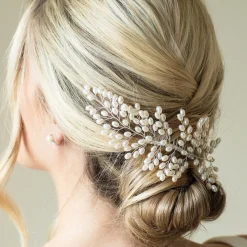 Ivory & Co Pearl Hair Accessories | Silver Hair Accessories*Ivory and Co Silver Seaspray Pearl Cluster Bridal Hair Comb