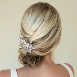 Ivory & Co Bridesmaid Gifts | Bride Gifts*Ivory and Co Silver Shimmer Dainty Crystal and Pearl Hair Comb