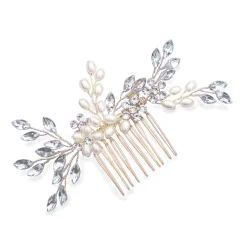 Ivory & Co Bridesmaid Gifts | Bride Gifts*Ivory and Co Silver Shimmer Dainty Crystal and Pearl Hair Comb