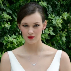 Ivory & Co Silver Prom Jewellery | Prom Earrings*Ivory and Co Sorbonne Crystal Teardrop Wedding Earrings