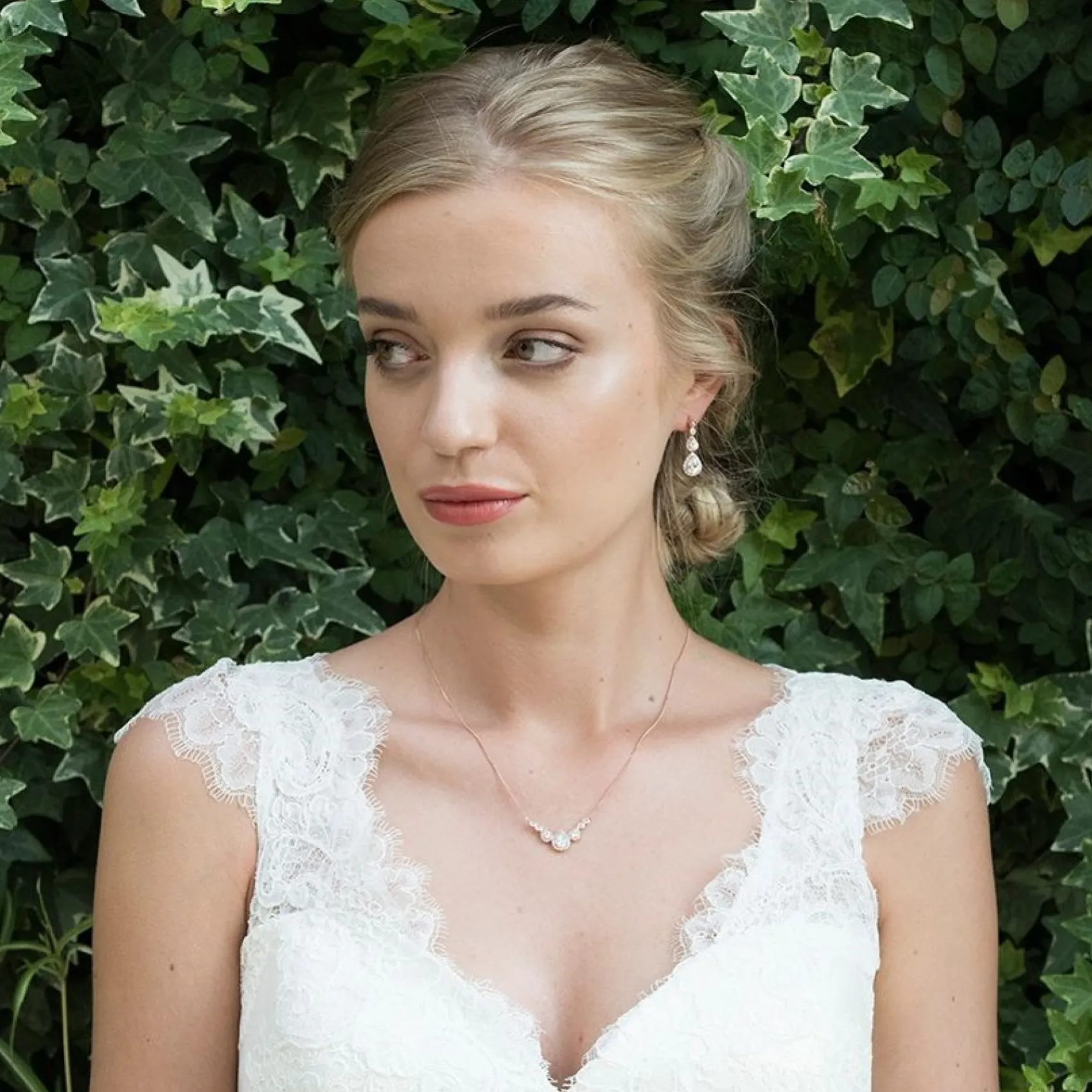 Ivory & Co Bridesmaid Gifts | Bride Gifts*Ivory and Co Sorbonne Crystal Wedding Necklace (Rose Gold)