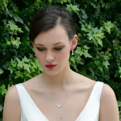 Ivory & Co Silver Prom Jewellery | Prom Earrings*Ivory and Co Sorbonne Crystal Teardrop Wedding Earrings
