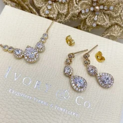 Ivory & Co Bridesmaid Gifts | Bride Gifts*Ivory and Co Sorbonne Gold Bridal Jewellery Set