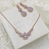 Ivory & Co Bridesmaid Gifts | Bride Gifts*Ivory and Co Sorbonne Rose Gold Bridal Jewellery Set