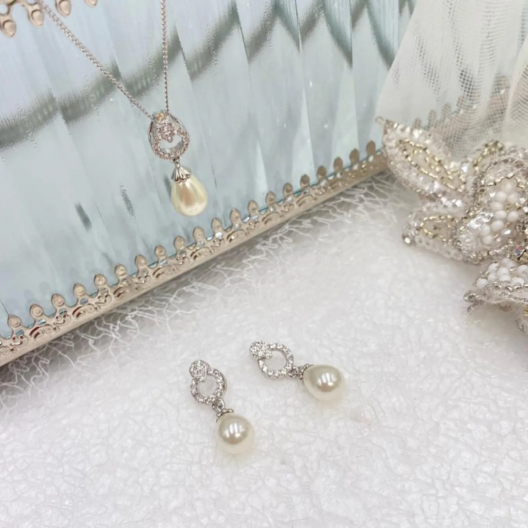 Ivory & Co Bridesmaid Gifts | Bride Gifts*Ivory and Co Stockholm Pearl Bridal Jewellery Set