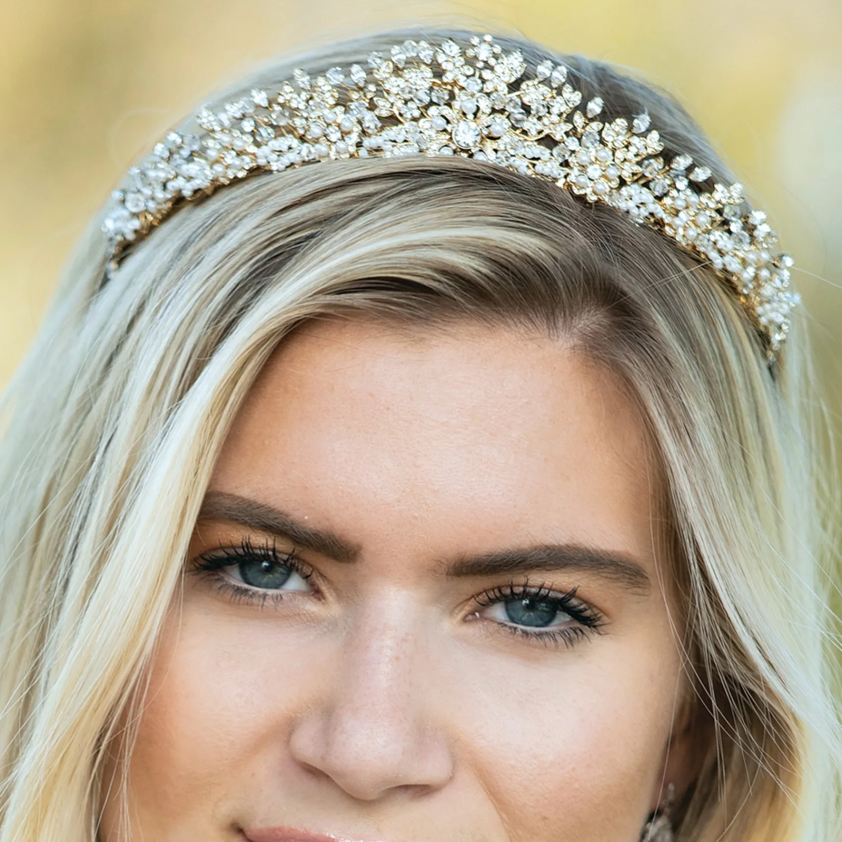 Ivory & Co Vintage Headpieces | Crystal Hair Accessories*Ivory and Co Trinity Gold Vintage Inspired Floral Bridal Tiara