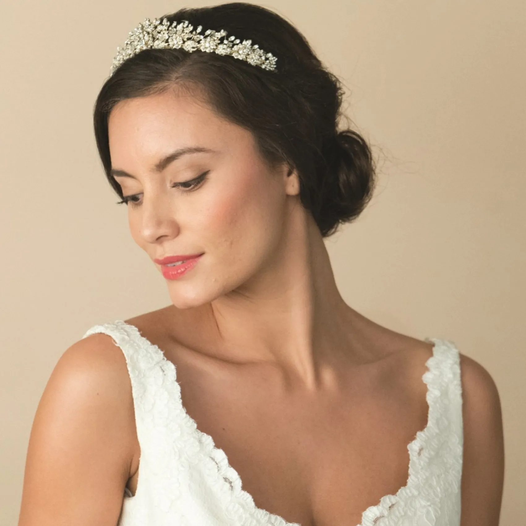 Ivory & Co Vintage Headpieces | Crystal Hair Accessories*Ivory and Co Trinity Gold Vintage Inspired Floral Bridal Tiara