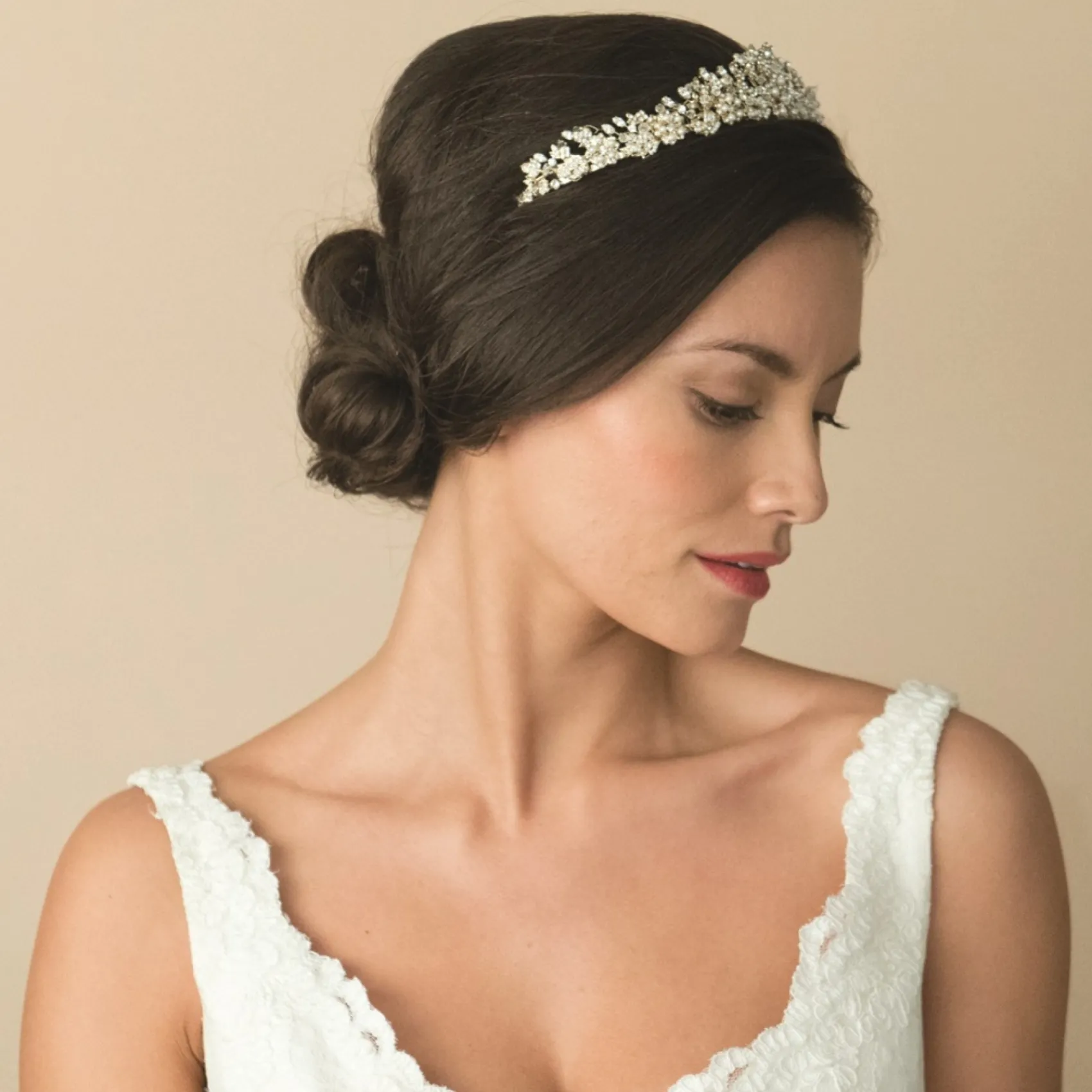Ivory & Co Vintage Headpieces | Crystal Hair Accessories*Ivory and Co Trinity Gold Vintage Inspired Floral Bridal Tiara