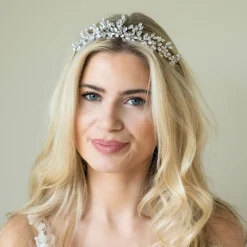 Ivory & Co Crystal Hair Accessories | Silver Hair Accessories*Ivory and Co Winterstar Sparkling Crystal Starburst Tiara