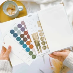 Blush & Gold Wedding Planner Books | Engagement Gifts*Ivory Cotton Linen Wedding Planner Book with Gilded Edges Ivory/ Gold