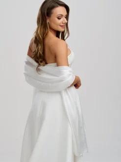 Poirier Wedding Capes & Wraps*Lightweight Wedding Shawl Ivory