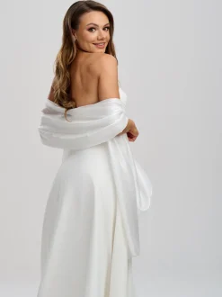 Poirier Wedding Capes & Wraps*Lightweight Wedding Shawl Ivory