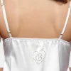 Poirier Honeymoon Gifts | Bride Gifts*Satin and French Lace Wedding Night Dress Ivory